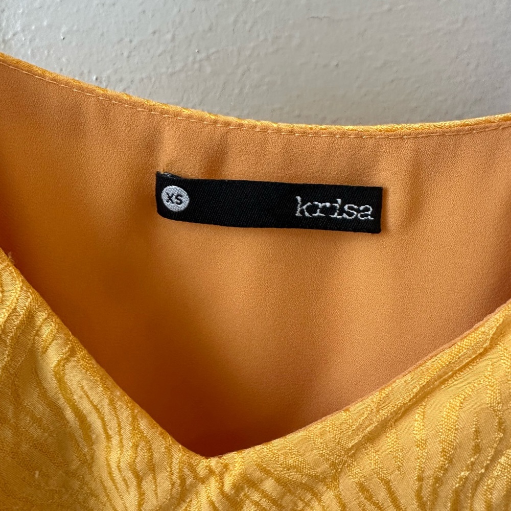 Yellow Mini Dress - Picture 2 of 4